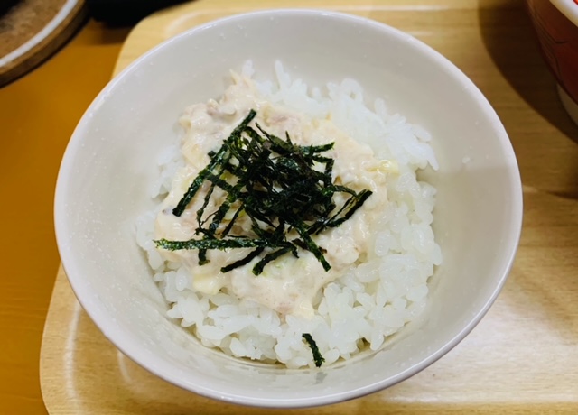 蘭華亭のミニチャーシューマヨ丼